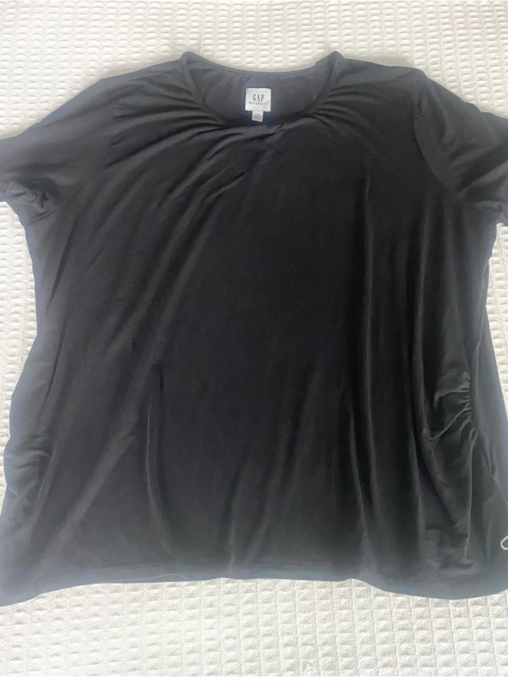 GAP Black Crewneck Breathe Short Sleeve Tee XXL Maternity